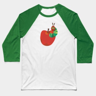 The very hungry caterpillar - Apple Baseball T-Shirt